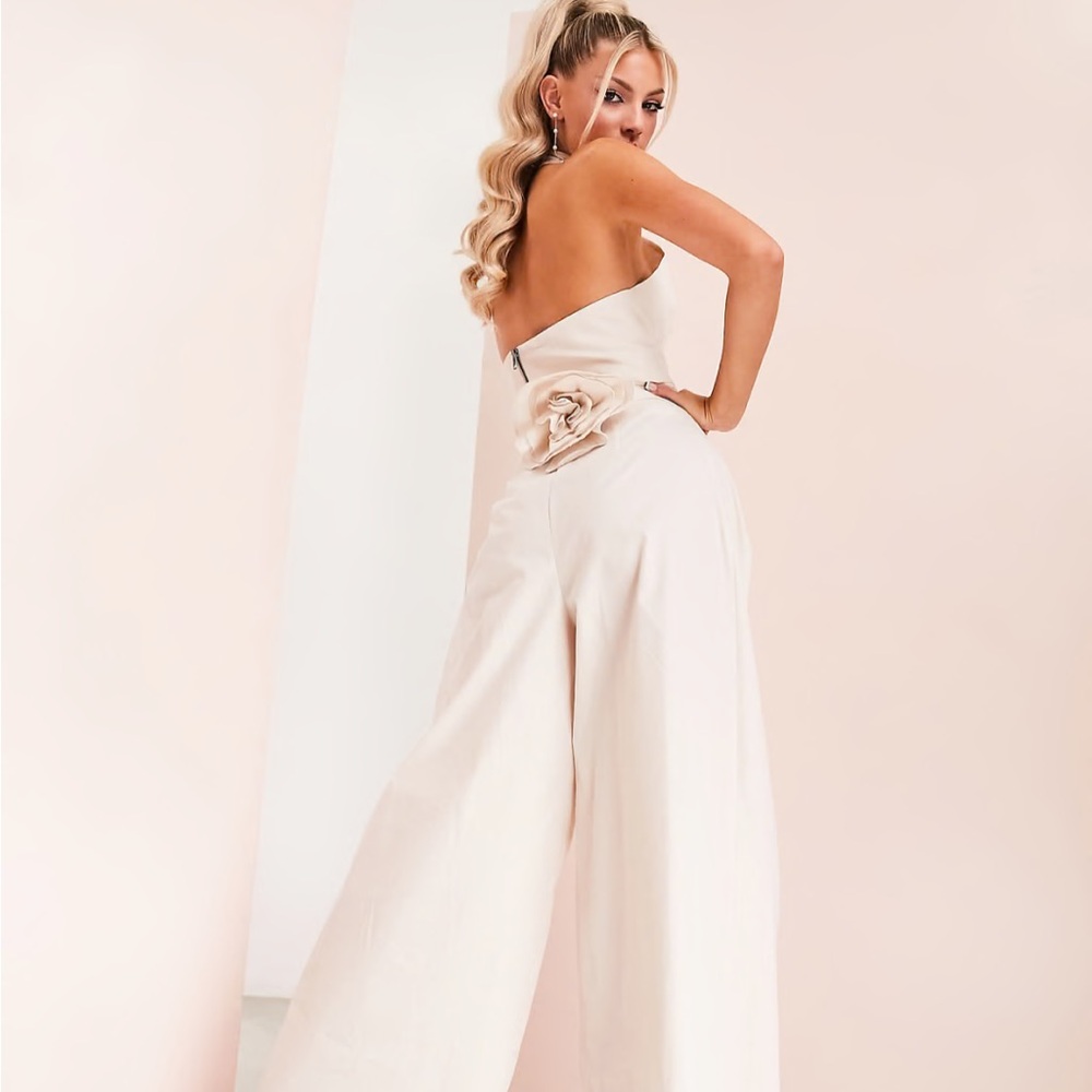 ASOS Poplin pleated wide leg pants